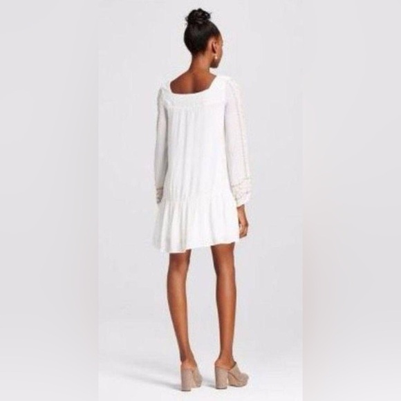 Xhilaration  White bohemian embroidered dress - Picture 2 of 9